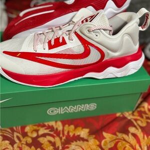 Nike Men Red and White Athletic Sneakers